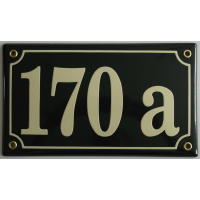 Huisnummer bord 'extra 4' 22x13 cm